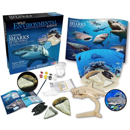 WILD SCIENCE WILD Science, Environmental Science, Extreme Sharks of the World, For Ages 6+ WES942